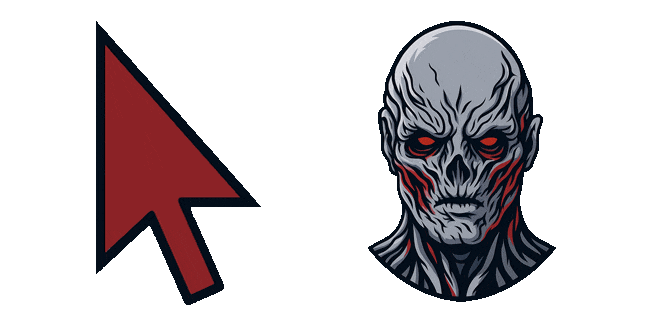 Stranger Things Vecna & Arrow Animated Cursor