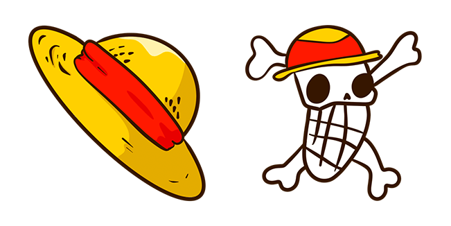 One Piece Mugiwara & Luffy’s Jolly Roger Cursor