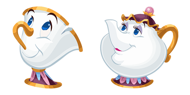 Beauty and the Beast Chip & Mrs. Potts Cursor