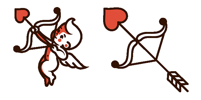 Valentine's Day Cupid & Bow Animated Cursor