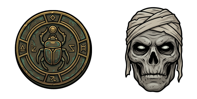 The Mummy Imhotep & Medjai Coin Cursor