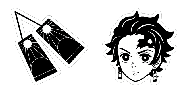 Demon Slayer Tanjiro Kamado Manga Style Cursor
