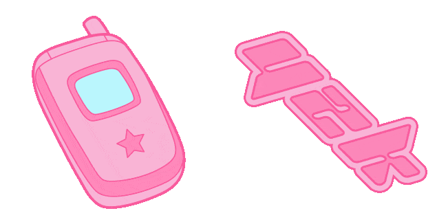 Y2K Pink Phone Animated Cursor