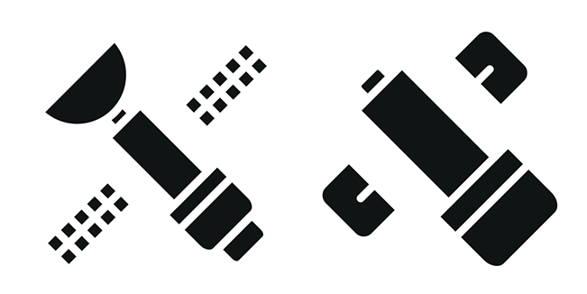 Satellite Minimalist Space Cursor