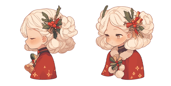 Beautiful Christmas Girl Cursor