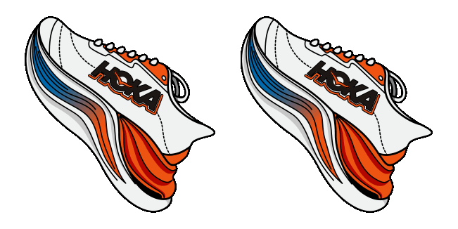 Sneakers HOKA Skyward X Running Shoes Animated Cursor