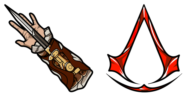 Assasin's Creed Hidden Blade & Logo Cursor