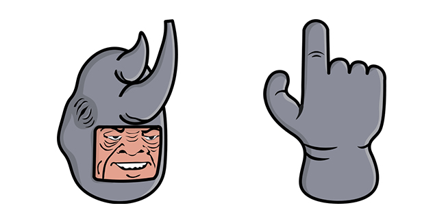 Me and the Boys Rhino Meme Cursor
