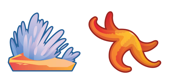 Aqua Corals & Sea Star Cursor