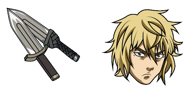 Vinland Saga Thorfinn & Knives Animated Cursor