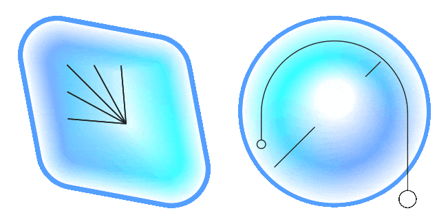 Blue Aura Shape Animated Cursor
