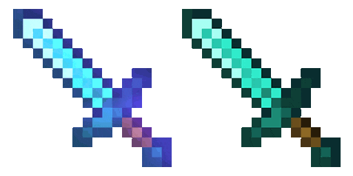 Minecraft Enchanted Diamond Sword Animated Cursor