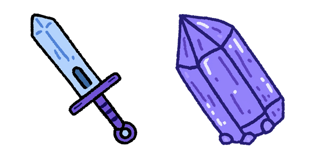 Magic Sword & Purple Crystal Cursor