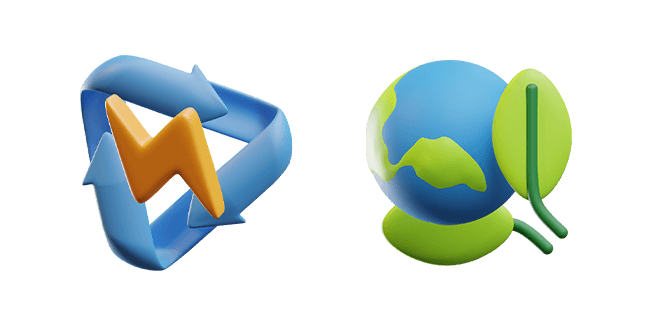 Renewable Energy & Save Earth 3D Cursor