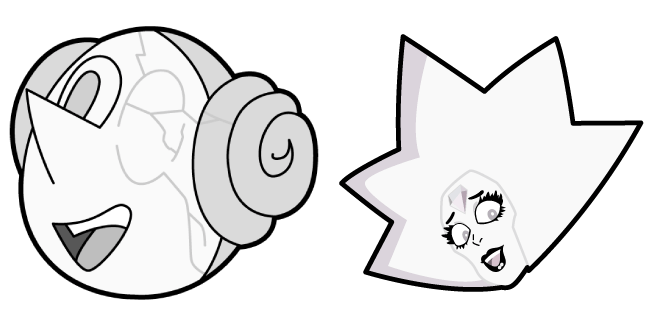 Steven Universe White Pearl & White Diamond Cursor