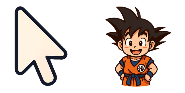 Dragon Ball Z Kid Goku & Arrow Cursor