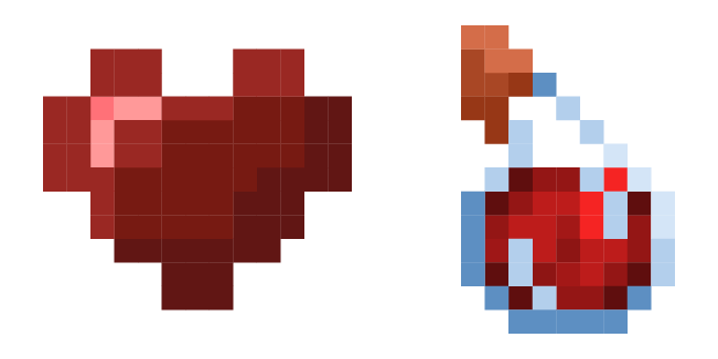 Minecraft Heart & Love Potion Cursor