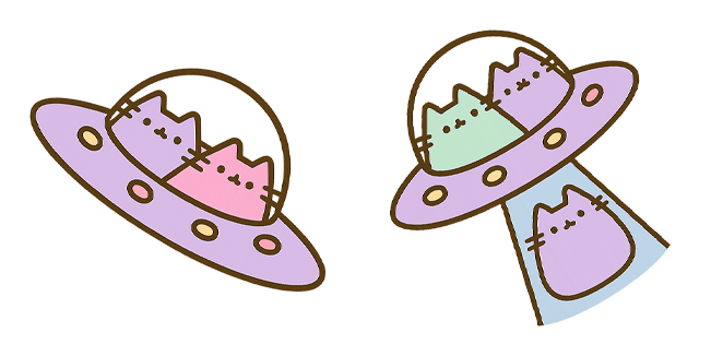 Pusheen UFO Cursor
