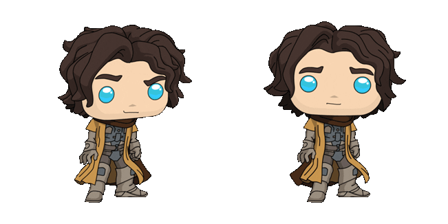 Dune Chibi Paul Atreides Winking Animated Cursor