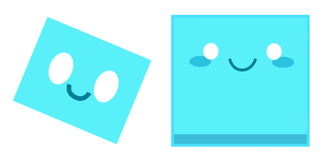Just Shapes & Beats Cyan Animated Cursor