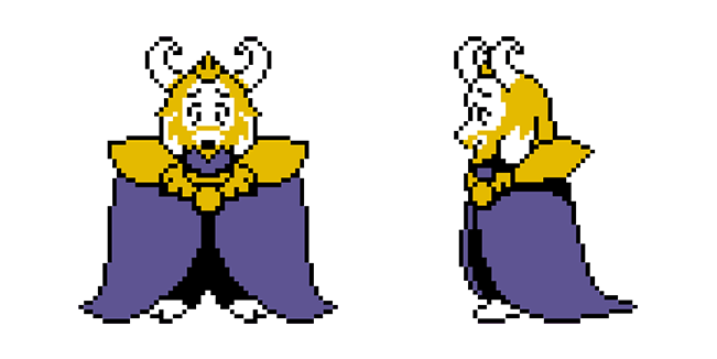 Undertale Asgore Dreemurr Pixel Cursor