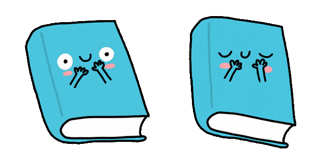 Cute Blue Book Animated Cursor