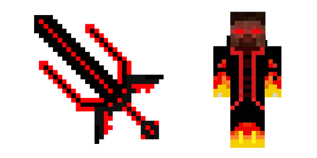 Minecraft Demonic Sword & Skin Cursor