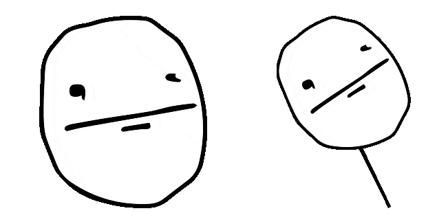 Poker Face Meme Animated Cursor