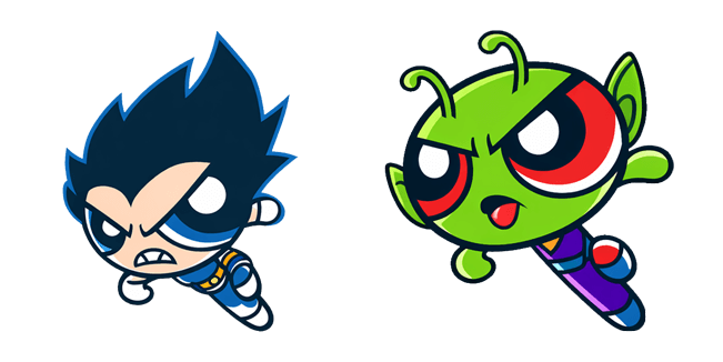 Dragon Ball x The Powerpuff Girls Vegeta & Piccolo Cursor
