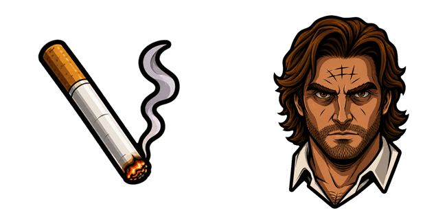 The Wolf Among Us 2 Bigby Wolf & Cigarette Cursor