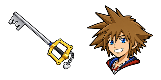 Kingdom Hearts Sora & Kingdom Key Cursor
