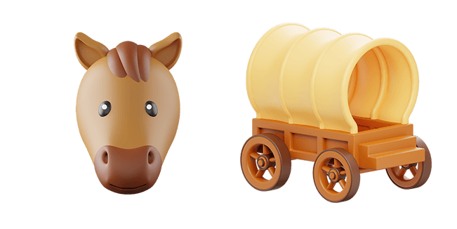 Horse & Wagon 3D Cursor