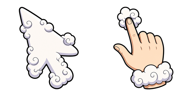 One Piece Luffy Gear 5 Cloud Arrow Cursor