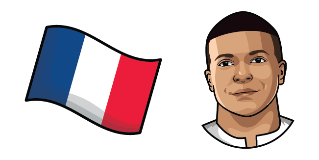 Kylian Mbappe & Flag of France Cursor