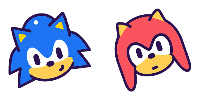 Kawaii Sonic & Knuckles Cursor