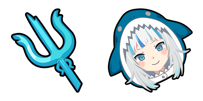Gawr Gura & Trident Cursor