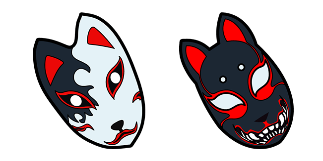 Japanese Kitsune Mask Cursor