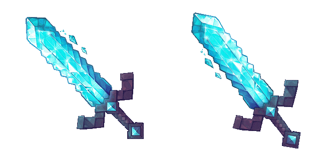 Minecraft Diamond Sword Animated Cursor