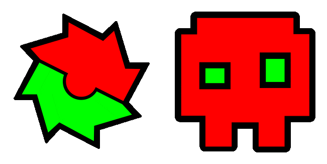 Geometry Dash Ball 2 & Cube 11 Animated Cursor
