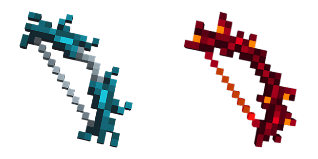 Minecraft Dungeons Guardian & Weeping Vine Bow Cursor