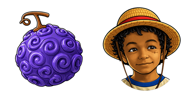 One Piece Netflix Child Luffy & Devil Fruit Cursor