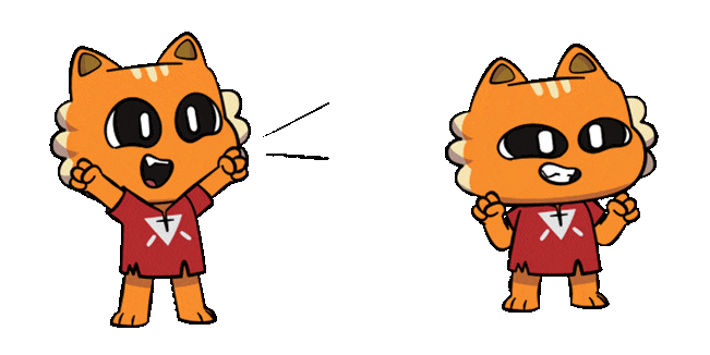 Cult of the Lamb Happy Cat Animated Cursor