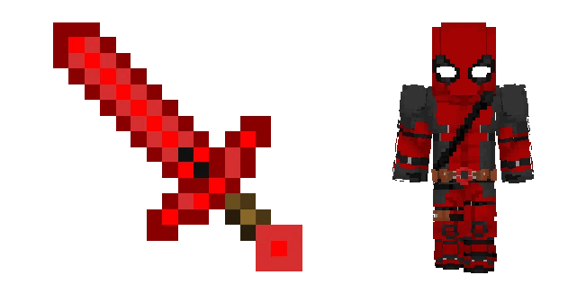 Minecraft Deadpool & Sword Cursor