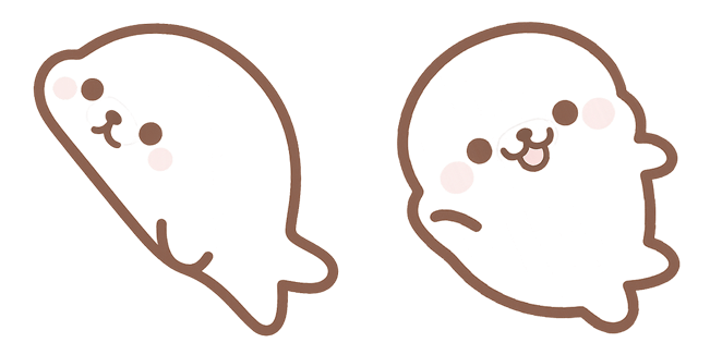 San-X White Mamegoma Cursor
