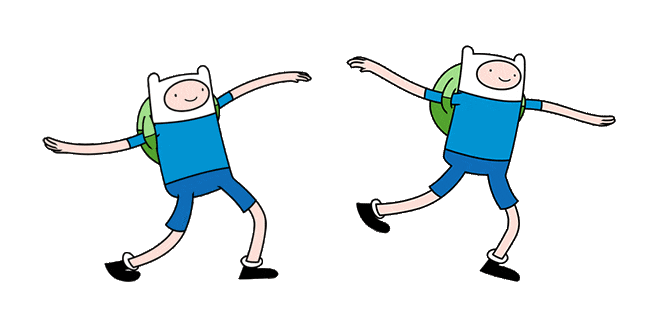 Adventure Time Finn Arm Wave Animated Cursor