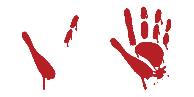 Halloween Bloody Handprint Animated Cursor