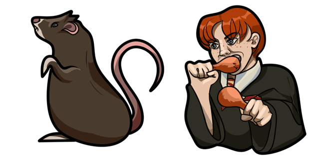 Harry Potter Ron Weasley & Scabbers the Rat Cursor