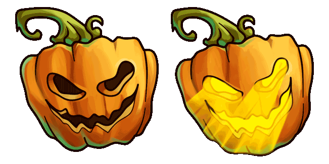 Halloween Jack-O-Lantern Animated Cursor