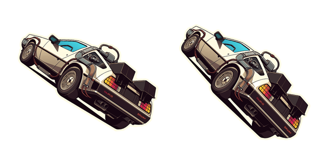Back to the Future DMC DeLorean Cursor
