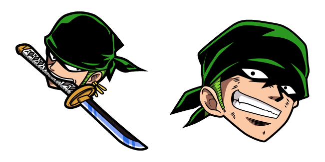 One Piece Zoro Mouth Sword Cursor